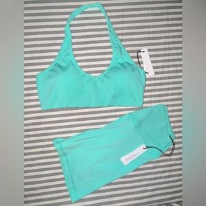 Paragon Reluna SculptSeam Plus Short 6” + Reluna Back Day Bra in Rave Sz M